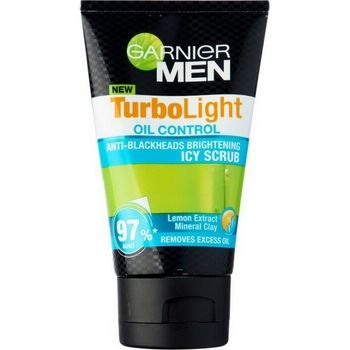 Garnier Men TurboLight Oil Control Anti Blackhead Brightening Icy Scrub 100ml