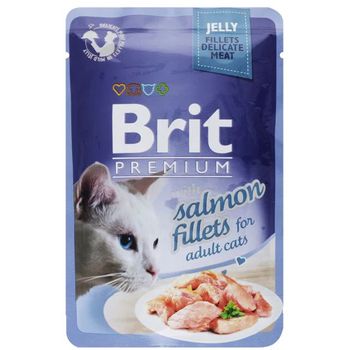 Brit Premium Salmon Fillets in Gravy 85g