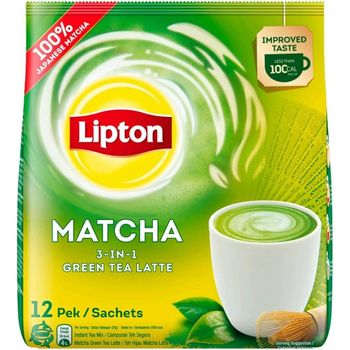Lipton 3 in 1 Instant Milk Tea Latte Matcha 264g