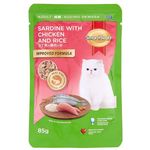 Uncang Kucing Smart Heart Sardin Dengan Ayam Dan Nasi 85g