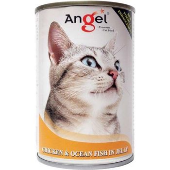 Angel Cat Canned Food Chicken And Ocean Fish In Jelly 400g