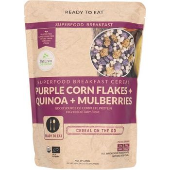 Nature's Superfoods Organic Purple Corn-quinoa-mulberries Cereal Mix 290g