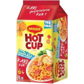 Maggi Hot Cup Curry Flavour 6pcs 59g