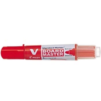 Pilot V Board Master Whiteboard Marker Bullet Medium Red