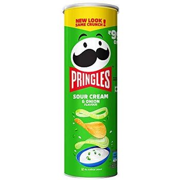 Kellogg's Pringles Chips Sour Cream And Onion Flavour 107g