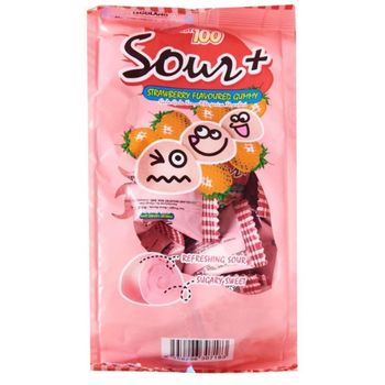 Cocoland Lot 100 Sour Strawberry Gummies 100g