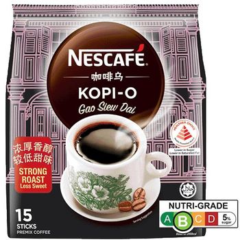 Nescafe Instant Singapore Kopi Kopio Gao Siew Dai Coffee 15 X 14g