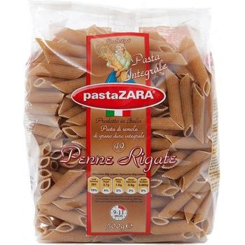Pasta Zara Fideos Penne Rigate Integral X 500g