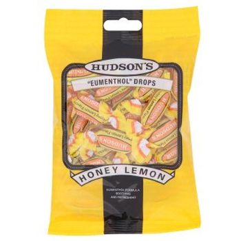 Hudson's Eumenthol Drops Honey Lemon 100g