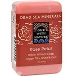 One With Nature Soap Bar Rose Petal 200g