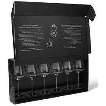 Gabriel Glas Standard Wine Glasses 6 x 510ml Machine-Blown in A Gift Box