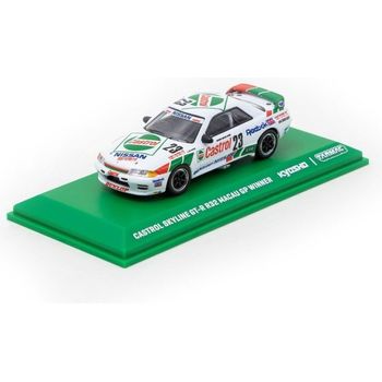 Tarmac Works Nissan Skyline GT-R R32 Macau Guia Race 1990 Winner Masahiro Hasemi Diecast Car