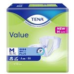 Tena Value Unisex Adult Tape Diapers Size M 12 per pack