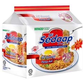 Mi Sedaap Instant Fried Noodles Original Flavour 5x91g