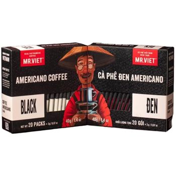 Mr. Viet Premium Black Freeze Dried Americano Coffee 40g