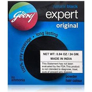 Godrej Natural Black Expert Powder Hair Color 24g