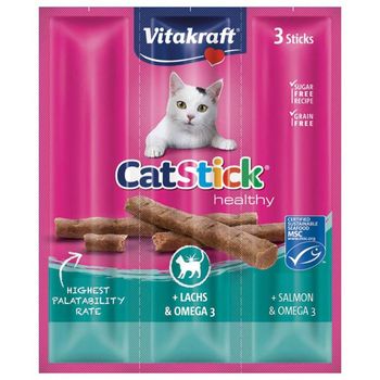 Vitakraft Cat Stick Mini Salmon With Omega