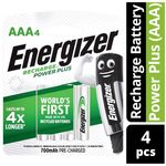 Energizer Recharge Battery Power Plus Aaa
