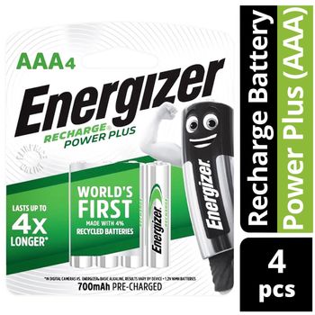 Energizer Recharge Battery Power Plus Aaa