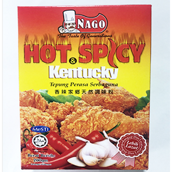Nago Hot Spicy Kentucky All Purpose Seasoned Flour 200g