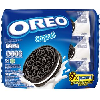Oreo Sandwich Vanilla Cookies 9 Pack 29.4g