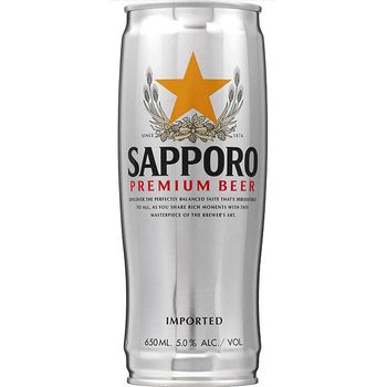 Sapporo Premium Beer Can 650ml