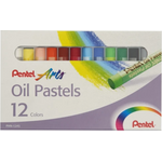 Pentel Arts Oil Pastel 12 Colours PHN-12AS