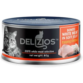 Delizios Bonito White Meat In Soft Jelly Topping Shirasu 80g