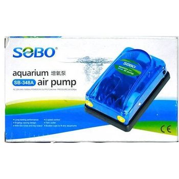 Sobo SB-348A Air Pump 2 Outlets Double Nozzle 5W 3.5L