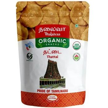 Thalaivaa Organic Snacks Thattai 170g