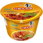 Unif Bowl Instant Noodles Artificial Spicy Beef Flavor 110g