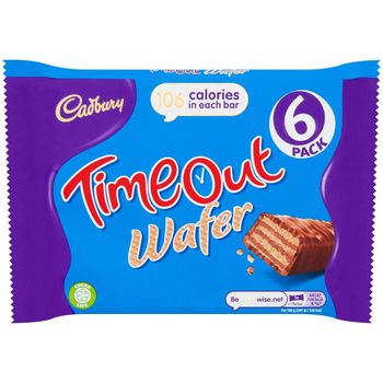 Cadbury Timeout Wafer Bar 6pcs 121.2g