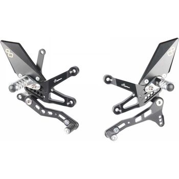 Lightech Adjustable Rear Sets With Fold Up Footpeg For Kawasaki Ninja ZX10R 2016>