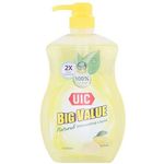 UIC Natural Dish Washing Liquid Zesty Lemon 1l