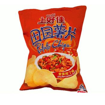 Oishi Popato Chips Gong Bao Chicken Flavoor 50g