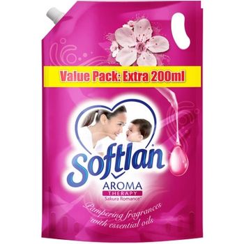 Softlan Fabric Softener Aromatherapy Sakura Romance Refill 1.5l