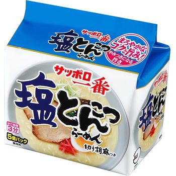 Sapporo Ichiban Salt Tonkotsu Ramen 5 servings 6pcs 485g