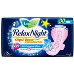 Laurier Soft Care Relax Night Wing 30cm 16’s