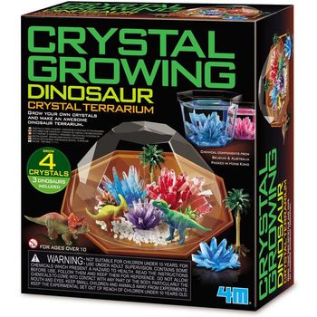 4M Crystal Growing Dinosaur Crystal Terrarium