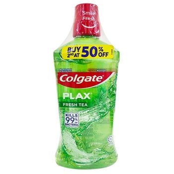 Colgate Plax Mouthwash Fresh Tea Twin Pack 2pcs 750ml