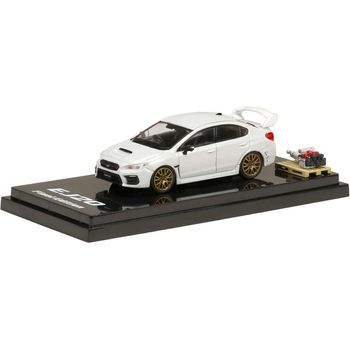 Hobby Japan Subaru WRX STI EJ20 Final Edition Crystal White Pearl Diecast Car