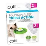 Catit Triple Action Fountain Filter 2 Pack