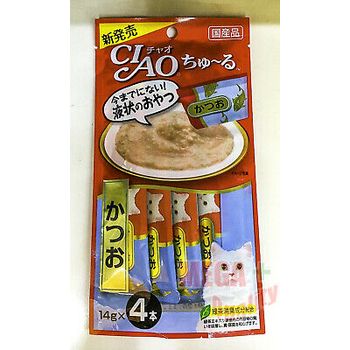 Ciao Churu Cat Treats Katsuo Bonito Inaba Japan 14g X 4pcs