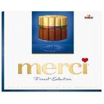 Merci Finest Assortment Of European Milk Chocolates 8.8oz Box20 Pieces