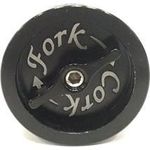Miles Wide Fork Cork Storage Plug For Tapered Alloy Steer Tubes Black