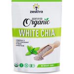Zestiva Organic White Chia Seeds 500g