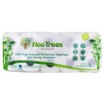 Nootrees Bamboo 3ply Bathroom Tissue 220 Sheets 10 Rolls Ecofriendly 100 Percent Biodegradable Sustainable Hypoallergenic Ultra Absorbent Velvety Soft Fsc Certified
