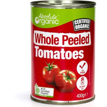 Absolute Organic Tomatoes Whole Peeled 400g