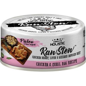 Absolute Holistic Pet Food Raw Stew Chicken And Quail Egg 80g