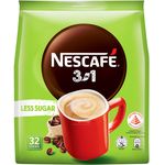 Nescafe 3 In 1 Instant Coffee Original Less Sugar